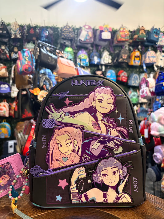 Loungefly Net Flix K Pop Demon Hunters Huntrix mini backpack