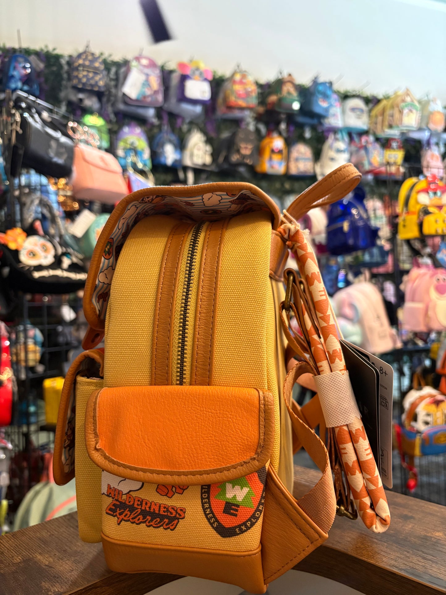Loungefly Up Russell patch flap mini Backpack