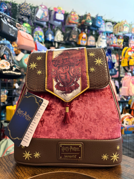 Loungefly Harry Potter Gryfndor Banner Velvet mini Backpack