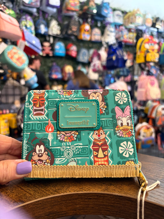 Loungefly Disney Tiki Wallet ZIP AROUND