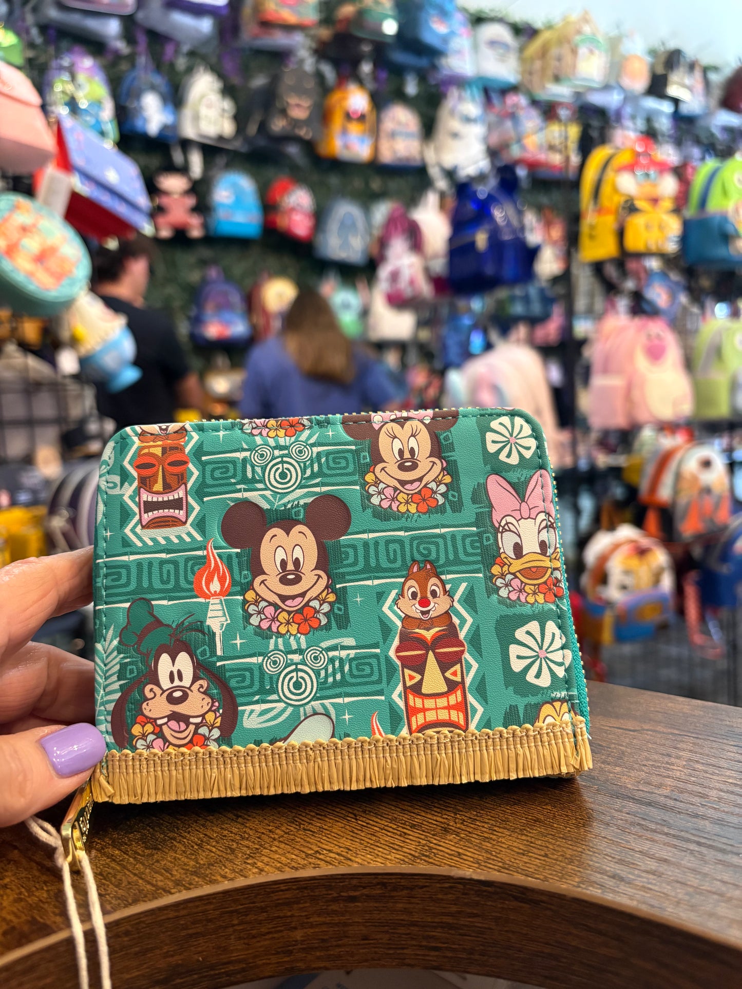 Loungefly Disney Tiki Wallet ZIP AROUND