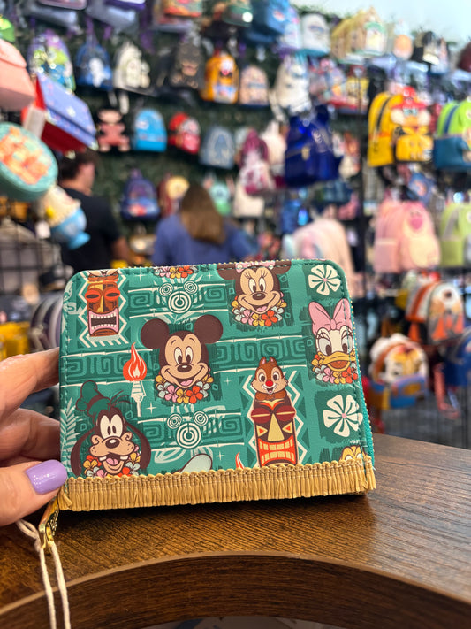 Loungefly Disney Tiki Wallet ZIP AROUND