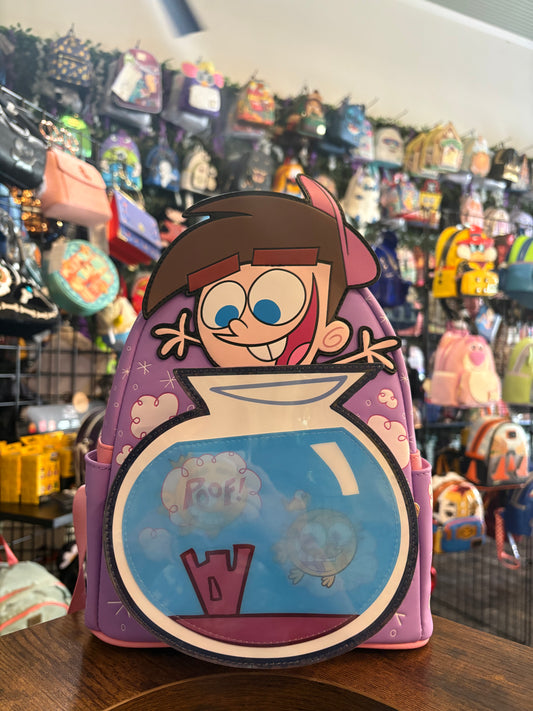 Loungefly Fairly Odd Parents lenticular fish bowl mini backpack