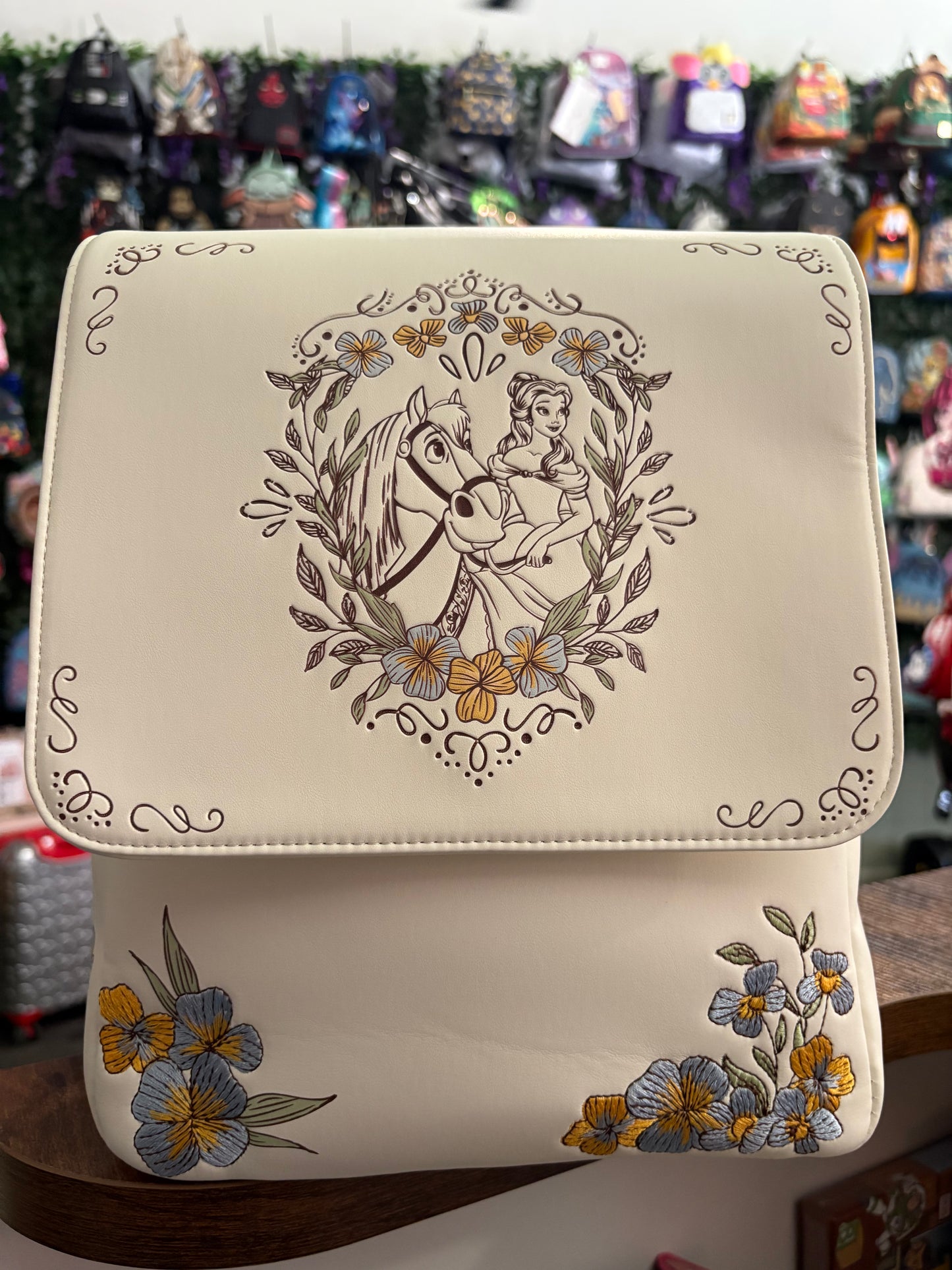 Box Lunch Exclusive Disney  Belle Princess horse girl mini backpack