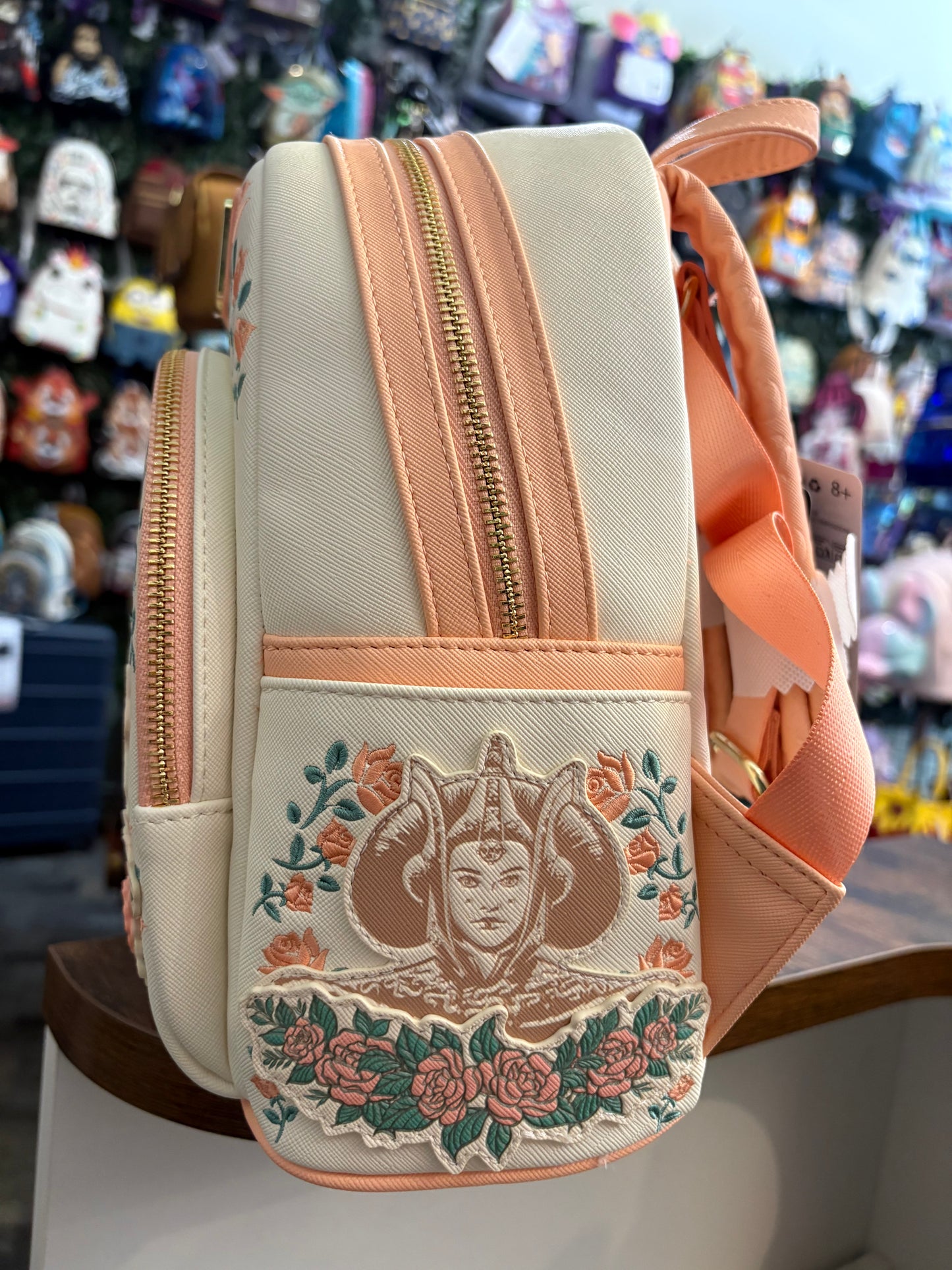 Loungefly Star Wars Princess Leia Rey Amidala floral mini backpack 2026
