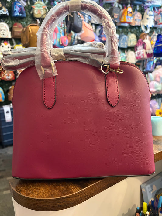 Tina Turk dome satchel handbag in wine colorti