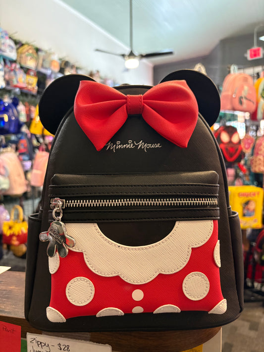 WDBK MINNIE MOUSE POLK A DOT RED DRESS MINI BACKPACK