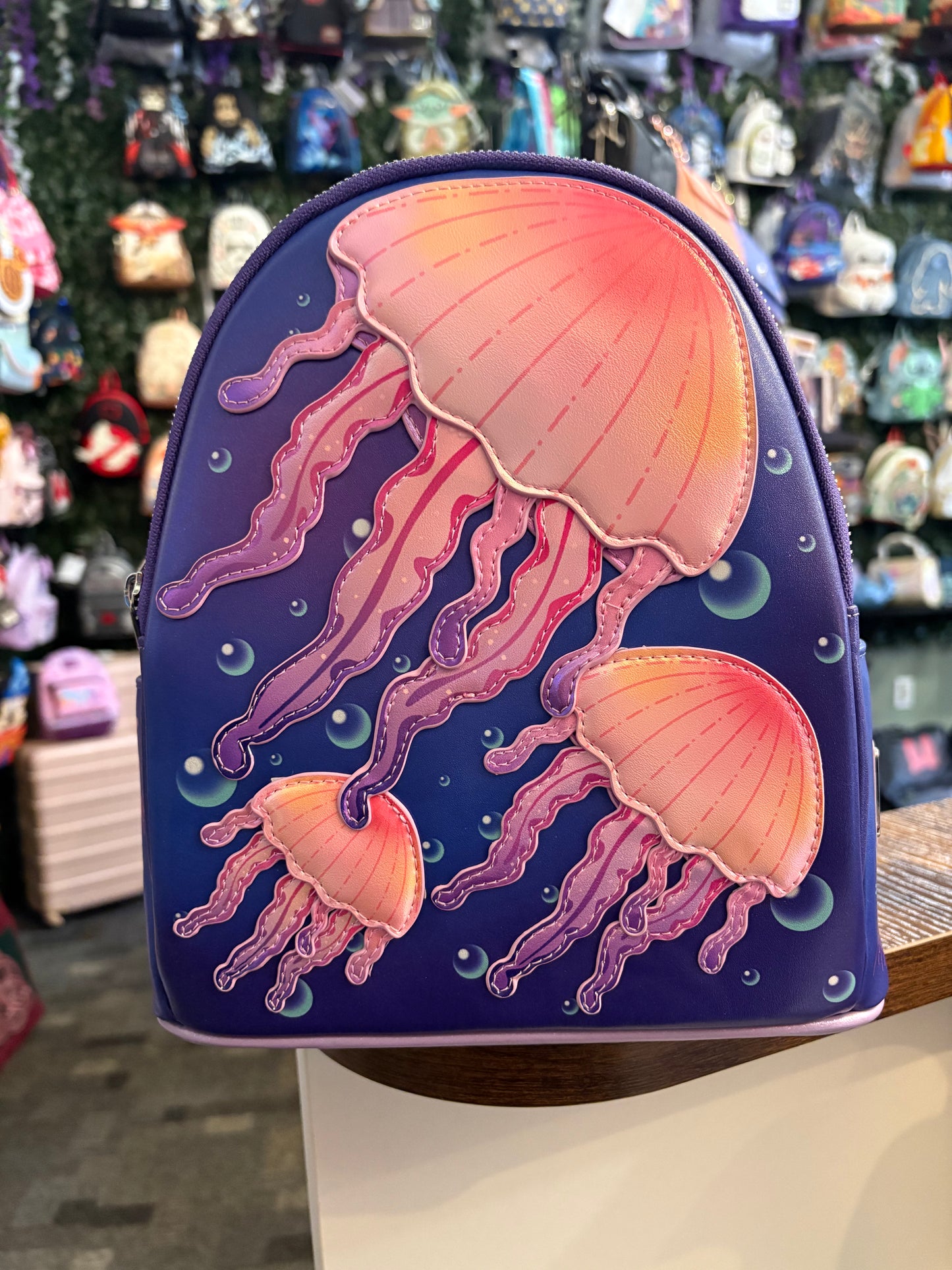 Loungefly Sea World light up Jellyfish rechargeable battery