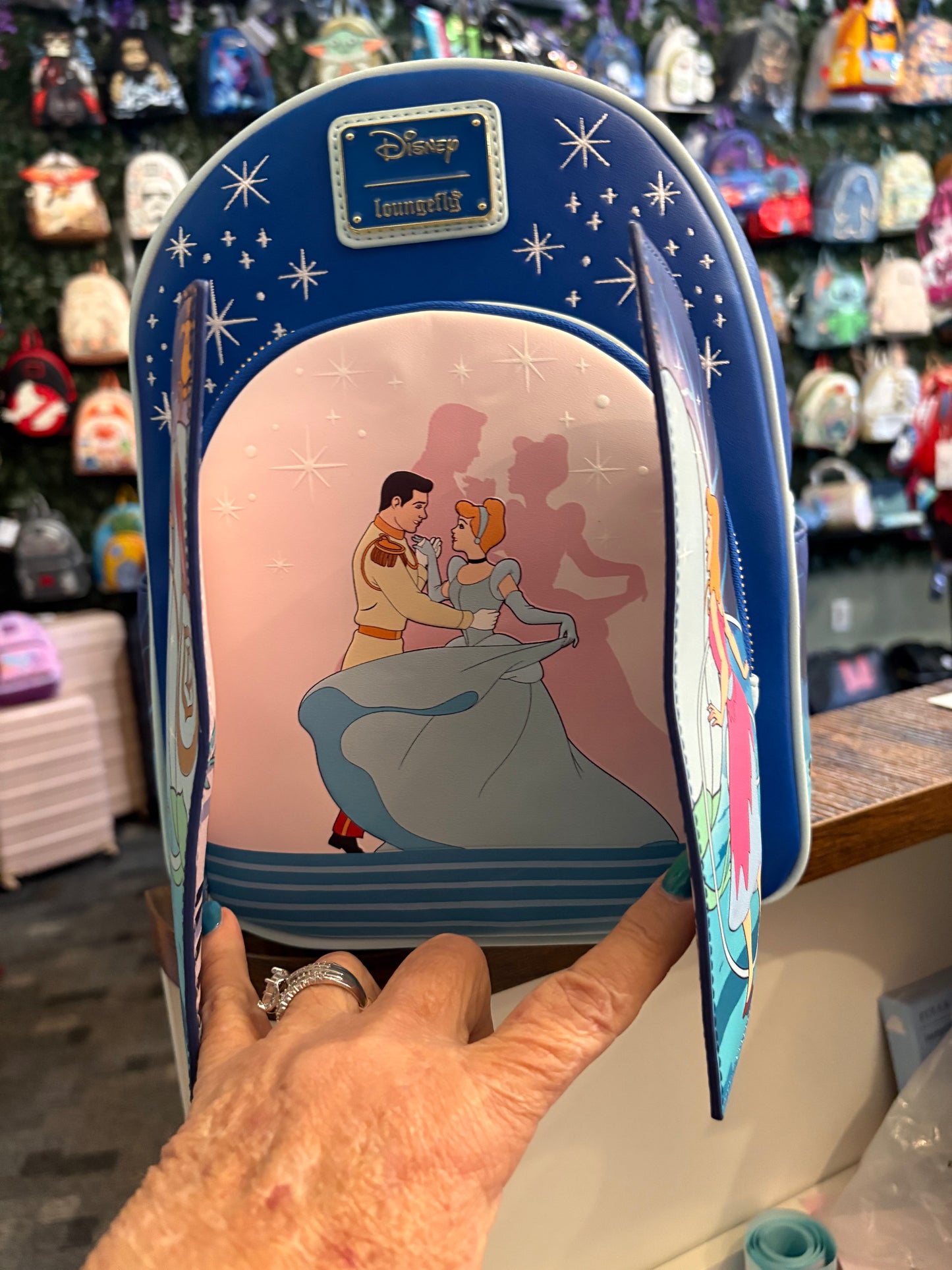 Loungefly Disney Cinderella Door Flap Mini Backpack