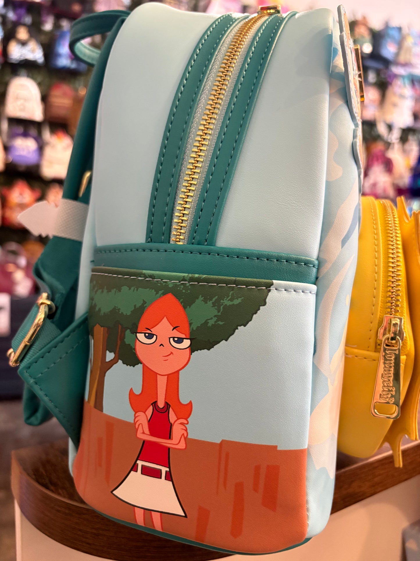 Loungefly Disney Phineas and Ferb mini backpack Lights up