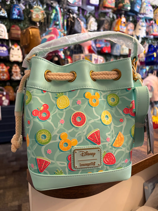 Loungefly Mickey and Minnie Summer Bucket Crossbody bag
