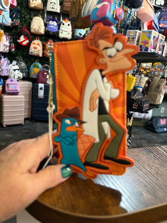 Loungefly Disney Phineas and Ferb card holder