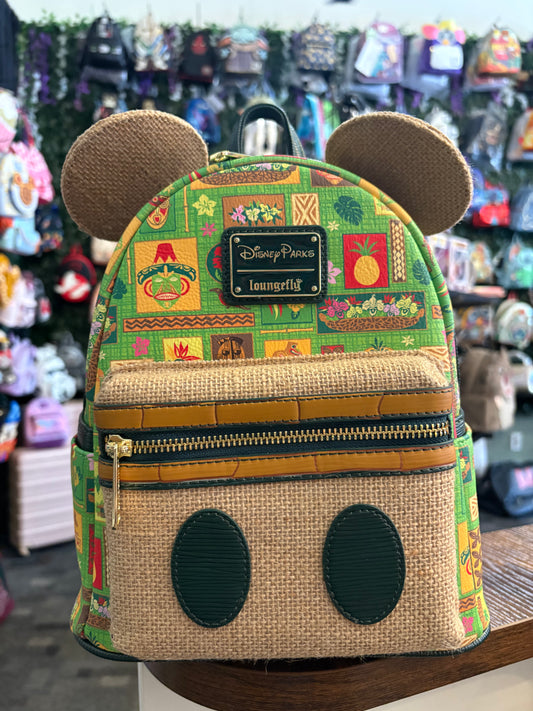 Loungefly Disney Parks Mickey Mouse the Main Attraction Enchanted Tiki Room