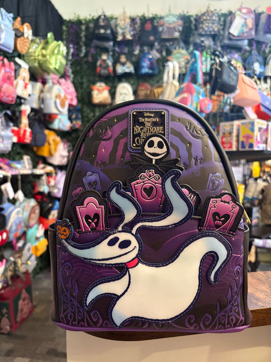 Loungefly Disney Nightmare Before Christmas Zero mini backpack lights up