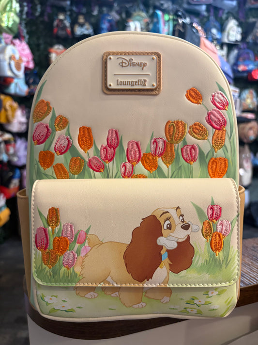 Loungefly Disney Lady and the Tramp Tulip Pastel mini backpack