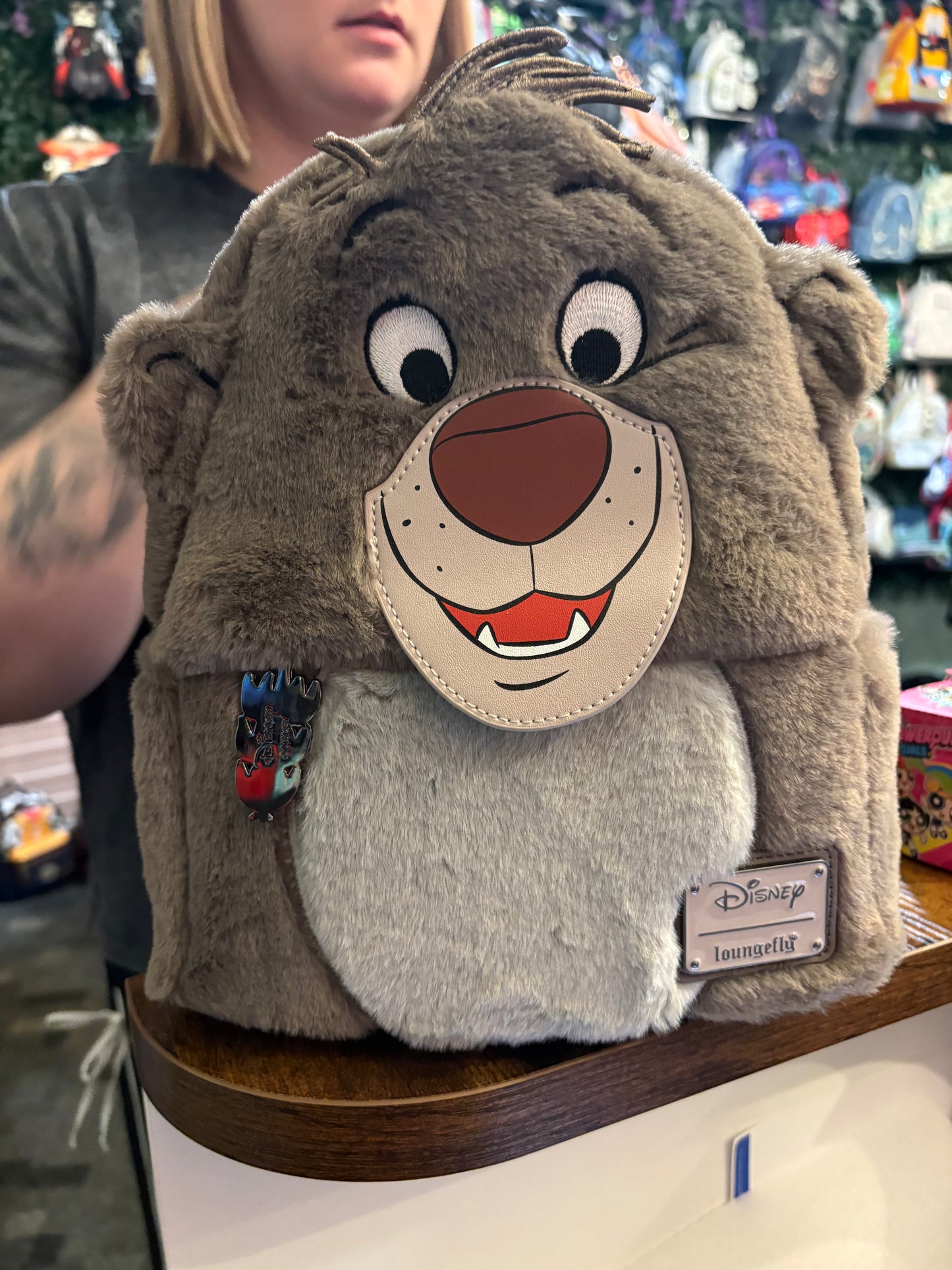Loungefly Jungle Book Baloo Plush mini Backpack