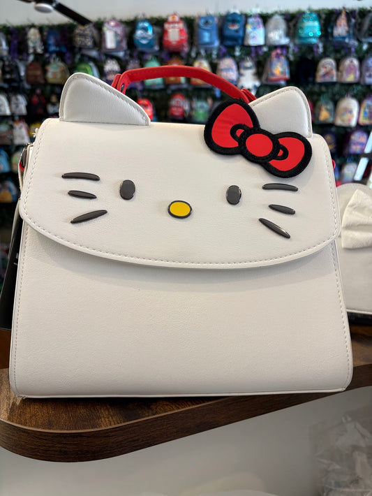 Loungefly Sanrio Universal Studios Hello Kitty White Big Face Loungefly Crossbody
