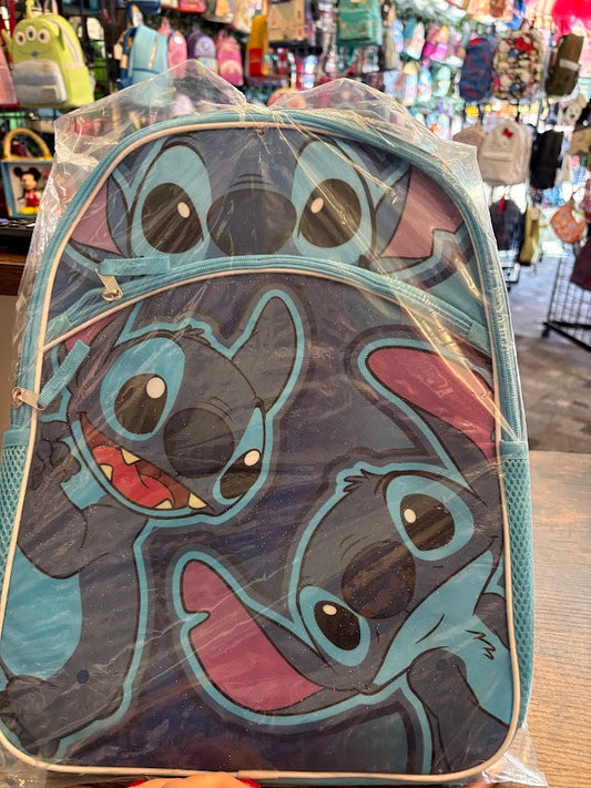 Fast Forward Stitch Faces AOP Nylon Backpack