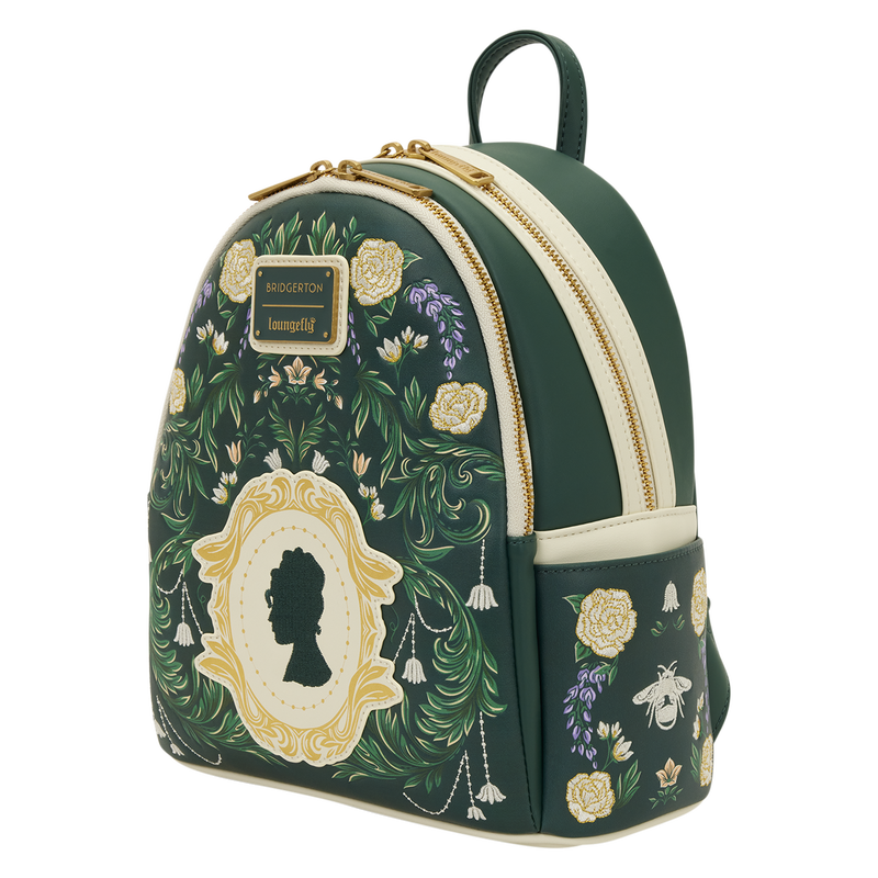Loungefly Bridgerton Silhouette Floral Mini Backpack