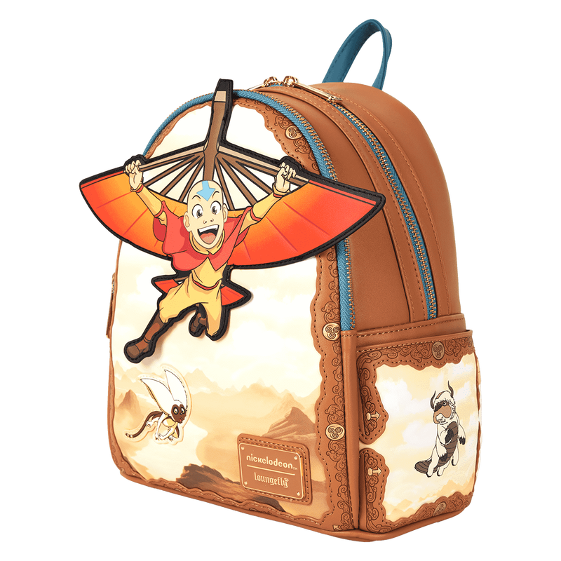 Loungefly Avatar The Last Airbender Aang Glider Staff Mini Backpack