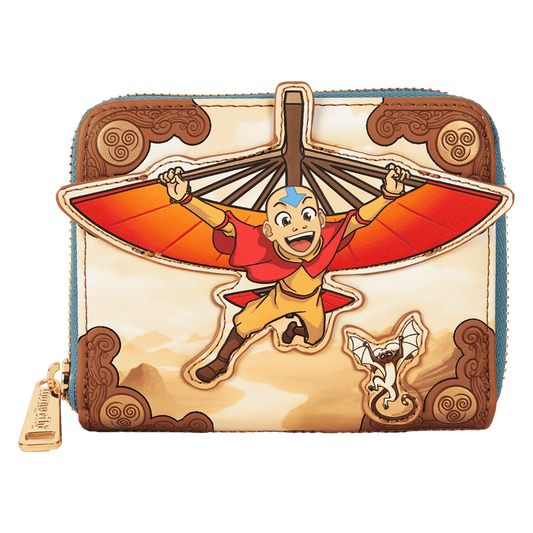 Lounge Fly Nickelodeon Avatar: The Last Airbender Aang Glider Staff Zip Around Wallet