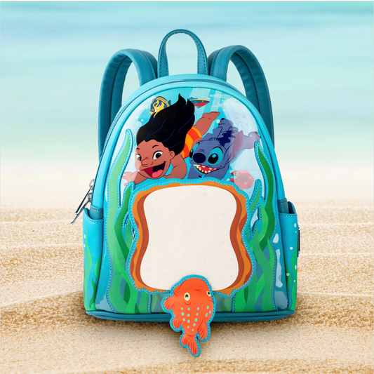 Loungefly Lilo and Stitch Pudge the Fish Mini Packpack