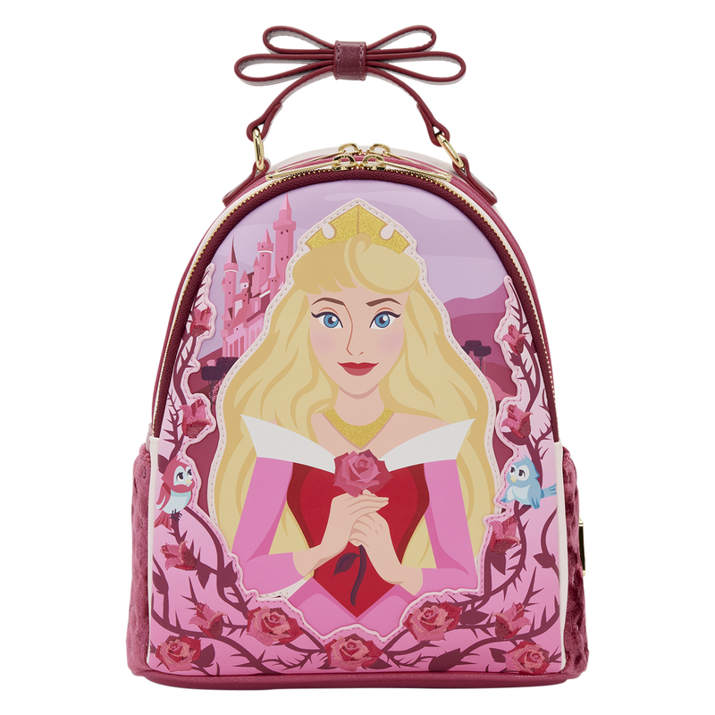 Loungefly Pink Aurora web exclusive mini-backpack