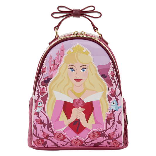Loungefly Pink Aurora web exclusive mini-backpack