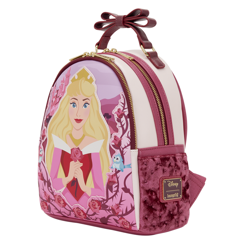 Loungefly Pink Aurora web exclusive mini-backpack