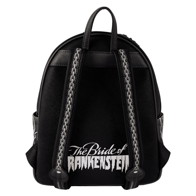 Loungefly Universal Monsters Exclusive The Bride Of Frankenstein Glow Mini Backpack - Glow in the Dark