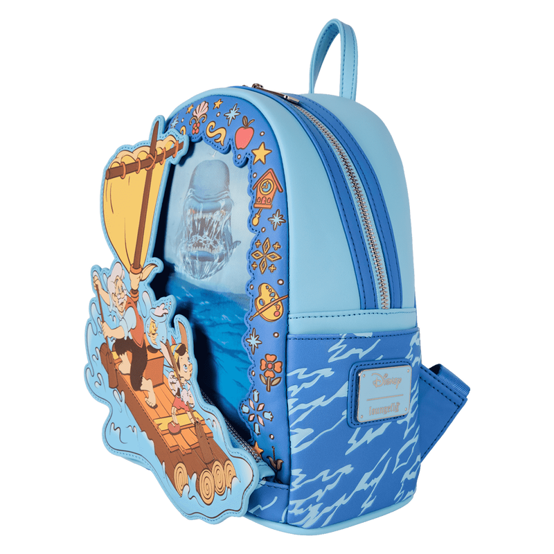 Loungefly Pinocchio Raft Monstro Lenticular Mini Backpack