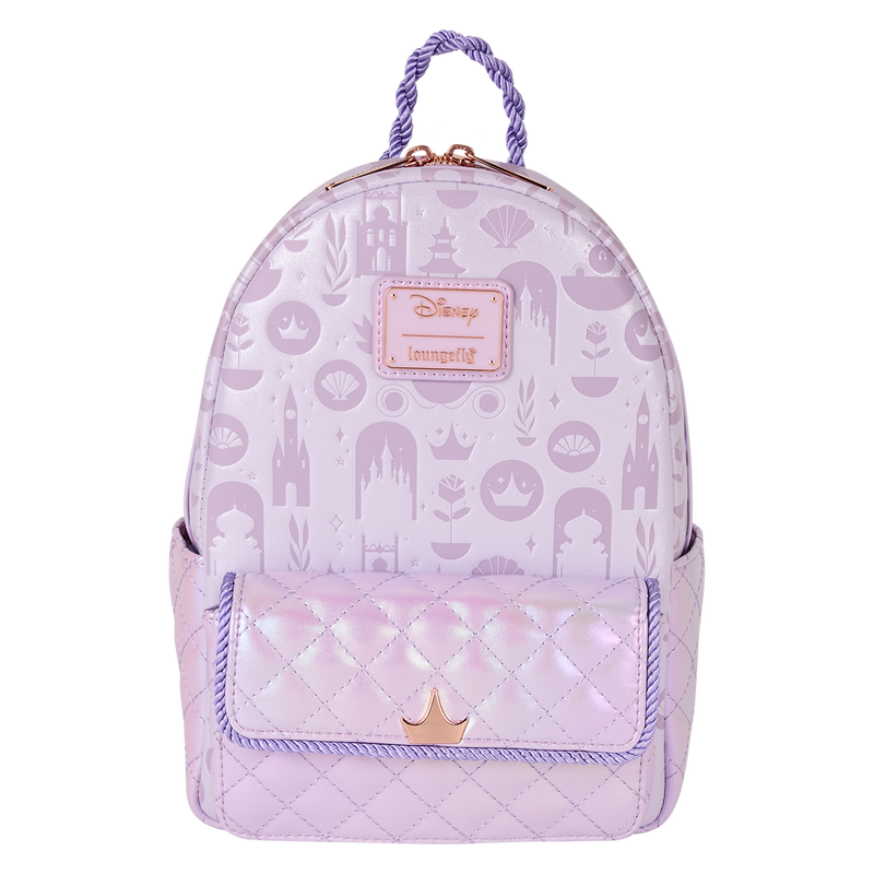 Loungefly Disney Princess Iridescent All-Over Print Mini Backpack