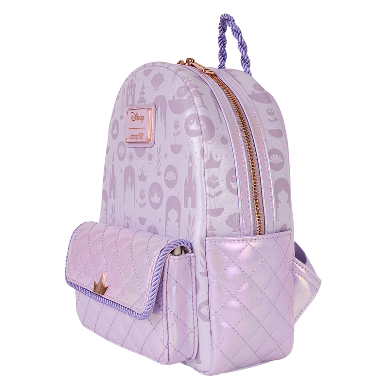 Loungefly Disney Princess Iridescent All-Over Print Mini Backpack