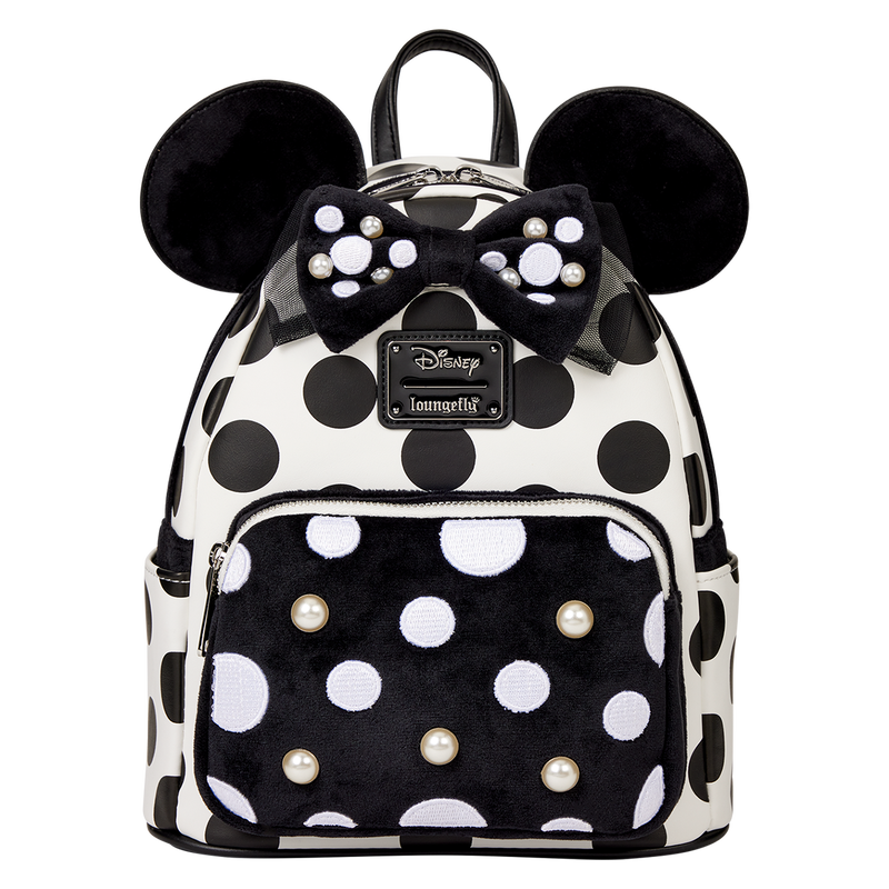 Loungefly Disney Minnie Mouse Polka Dot Pearl Mini Backpack
