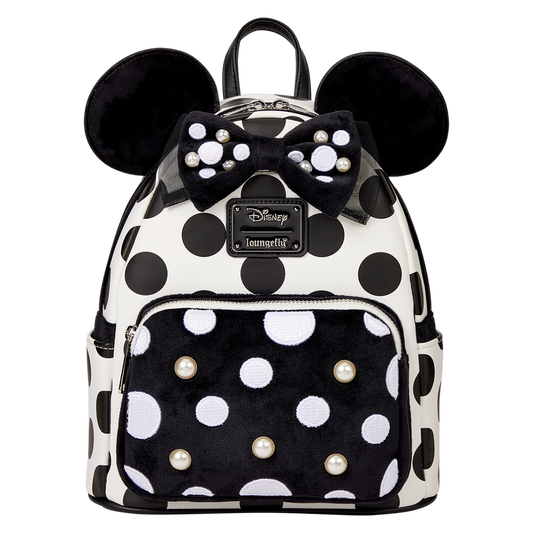 Loungefly Disney Minnie Mouse Polka Dot Pearl Mini Backpack