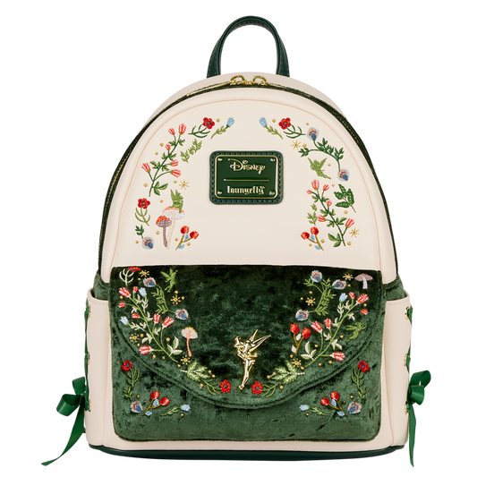 Loungefly Disney Peter Pan Tinker Bell Exclusive Floral Mini Backpack