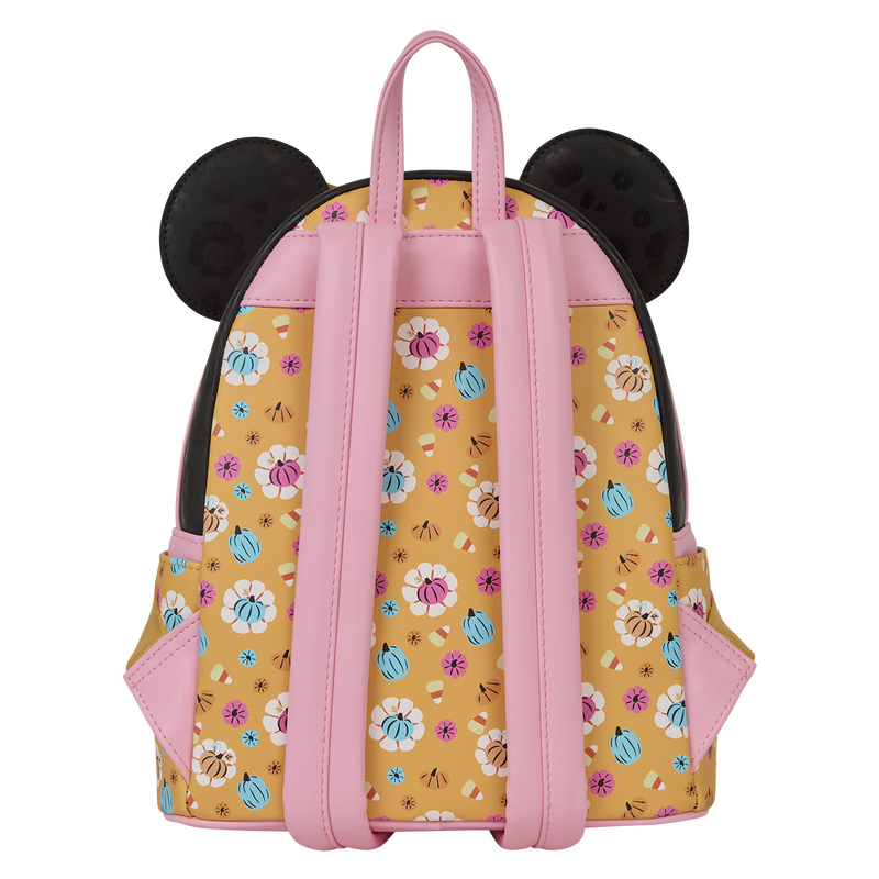 Loungefly Minnie Mouse Cosplay Floral Pumpkin Glow Mini Backpack