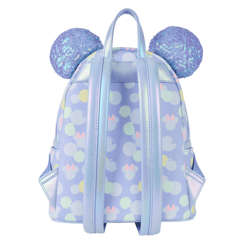 Loungefly Minnie Mouse Iridescent AOP Sequin Ear Mini Backpack