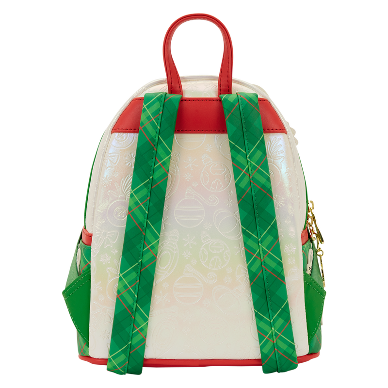 Loungefly Disney Stitch & Scrump Iridescent Holiday Ornament Mini Backpack