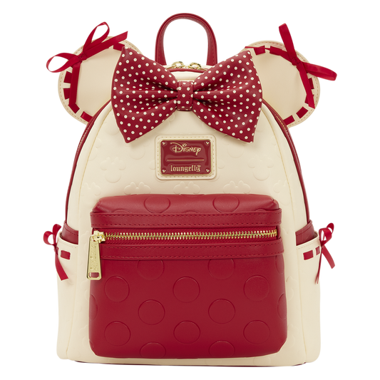 Loungefly Minnie Mouse Rocks the Dots Coquette Mini Backpack