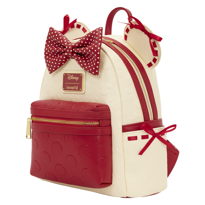 Loungefly Minnie Mouse Rocks the Dots Coquette Mini Backpack
