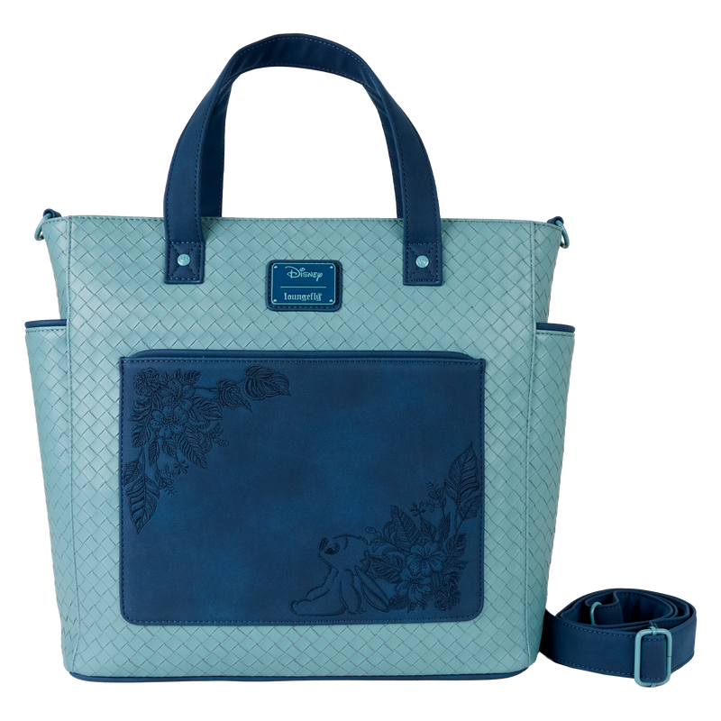 Lougefly Stitch Embroidered Floral Convertible Backpack