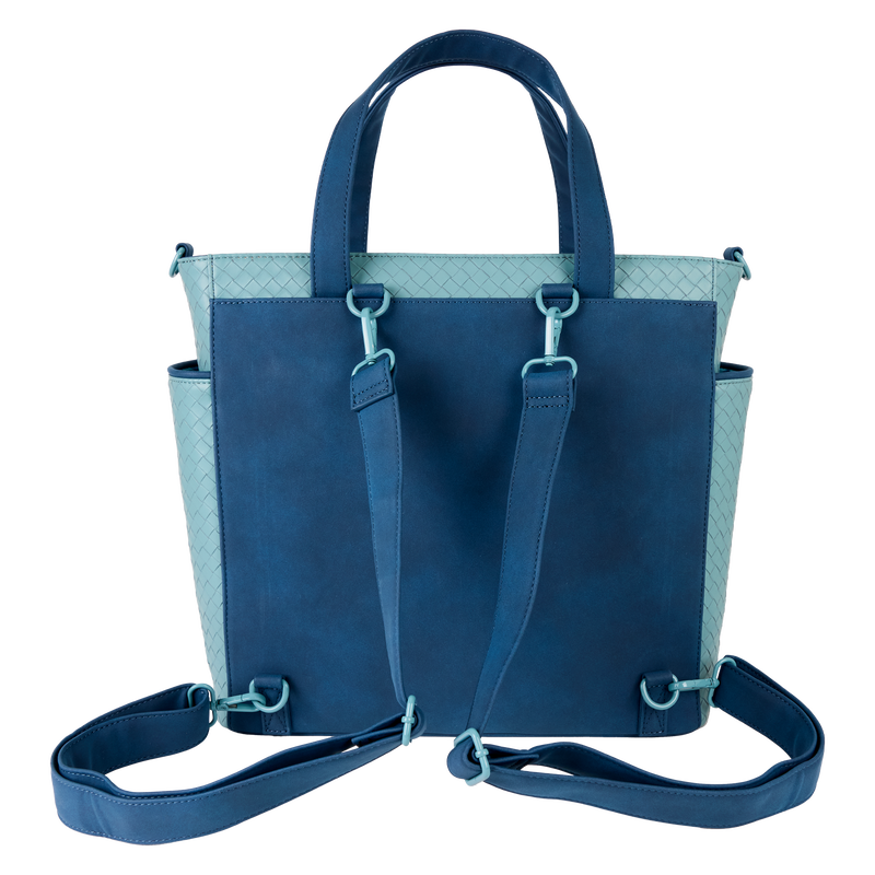 Lougefly Stitch Embroidered Floral Convertible Backpack