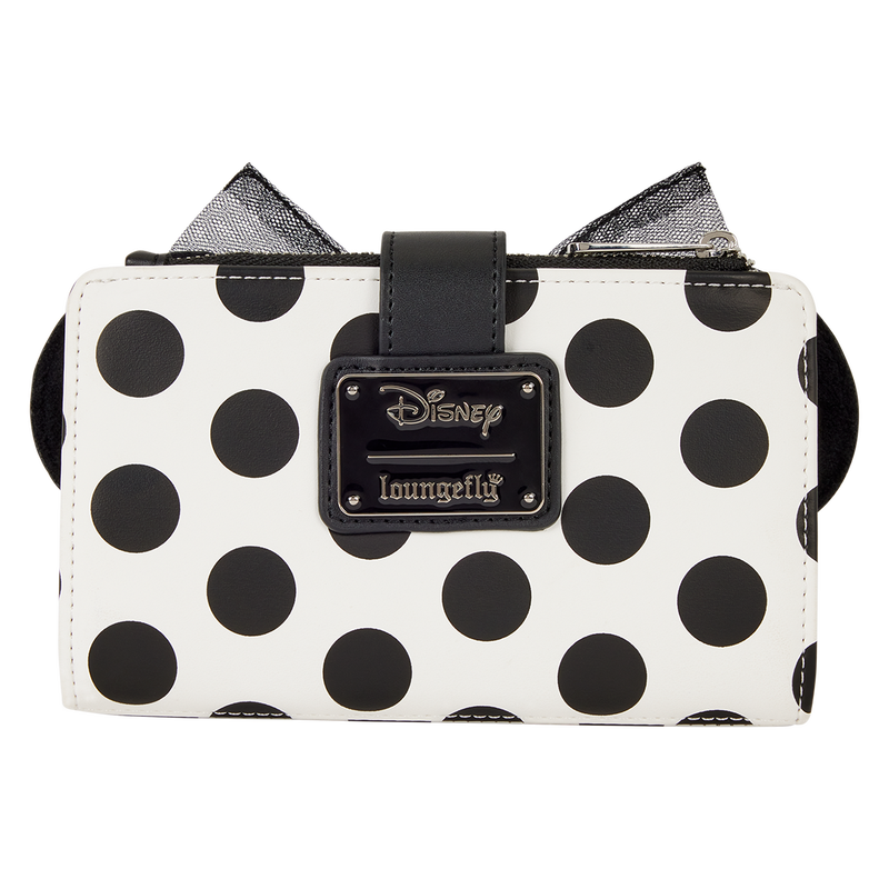 Loungefly Disney Minnie Mouse Exclusive Polka Dot Pearl Flap Wallet