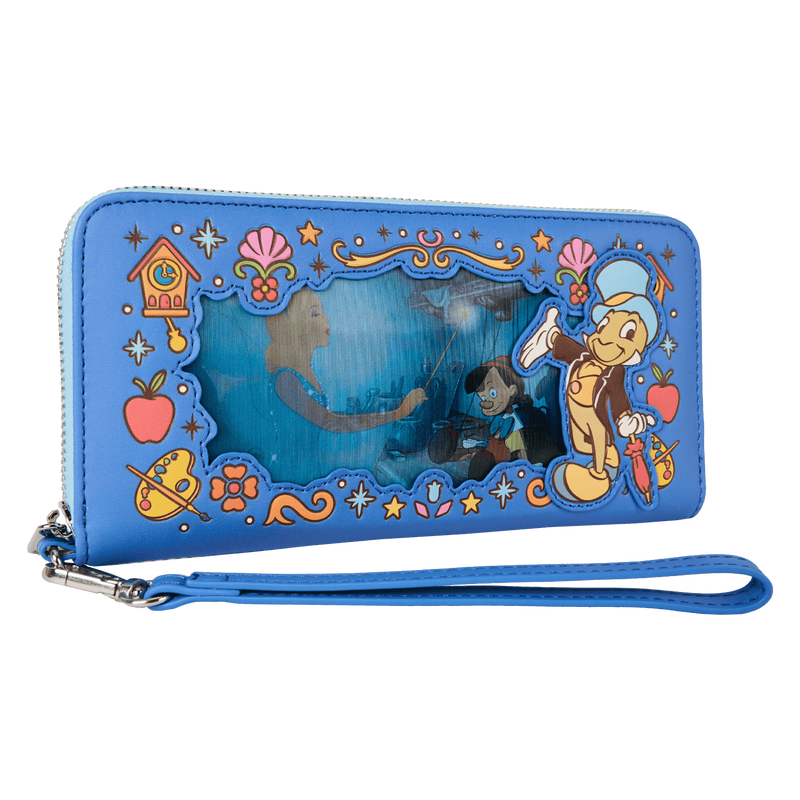 Loungefly Pinocchio Blue Fairy Lenticular Wristlet Wallet