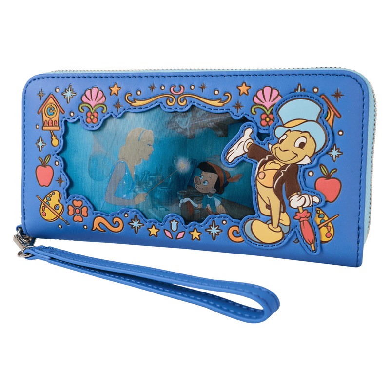 Loungefly Pinocchio Blue Fairy Lenticular Wristlet Wallet