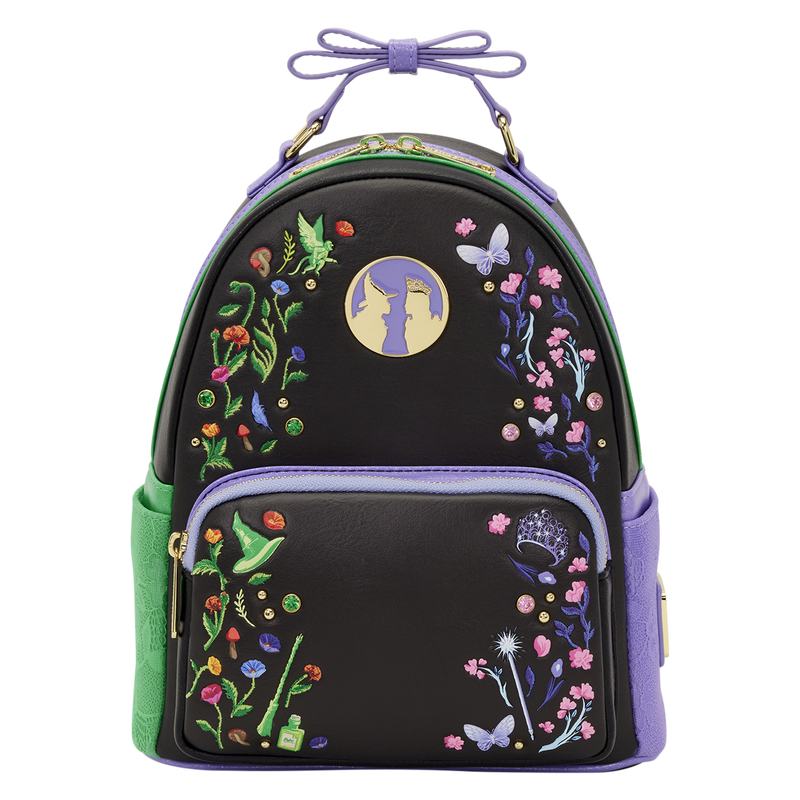 Loungefly Universal Wicked Glinda & Elphaba Floral & Lace Mini Backpack