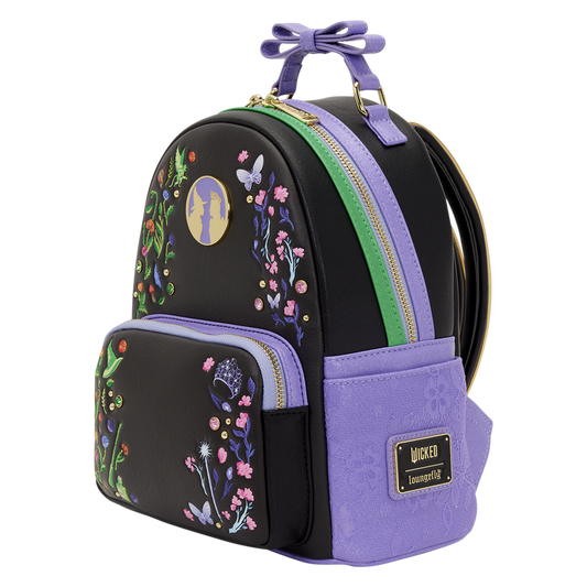 Loungefly Universal Wicked Glinda & Elphaba Floral & Lace Mini Backpack