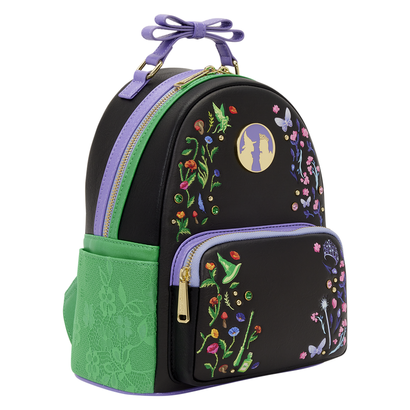 Loungefly Universal Wicked Glinda & Elphaba Floral & Lace Mini Backpack
