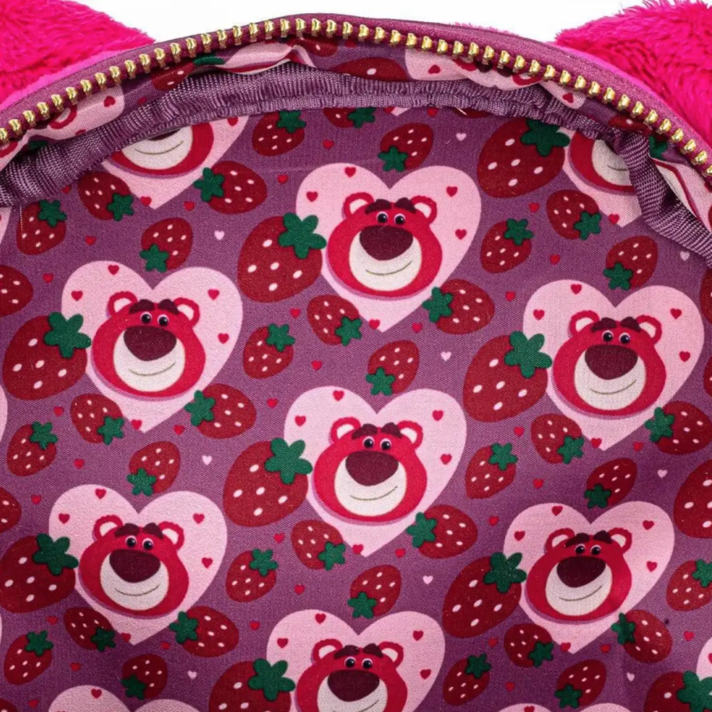 Loungefly Disney Pixar Lotso Sherpa Mini Backpack